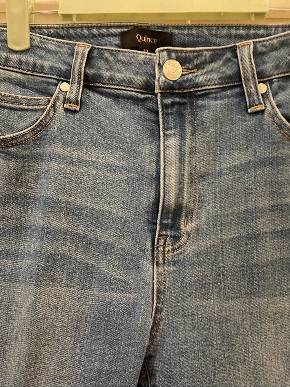 Quince Bella Stretch High-Rise Kick Flare Jeans. 30 waist, 28 inseam - Picture 8 of 13